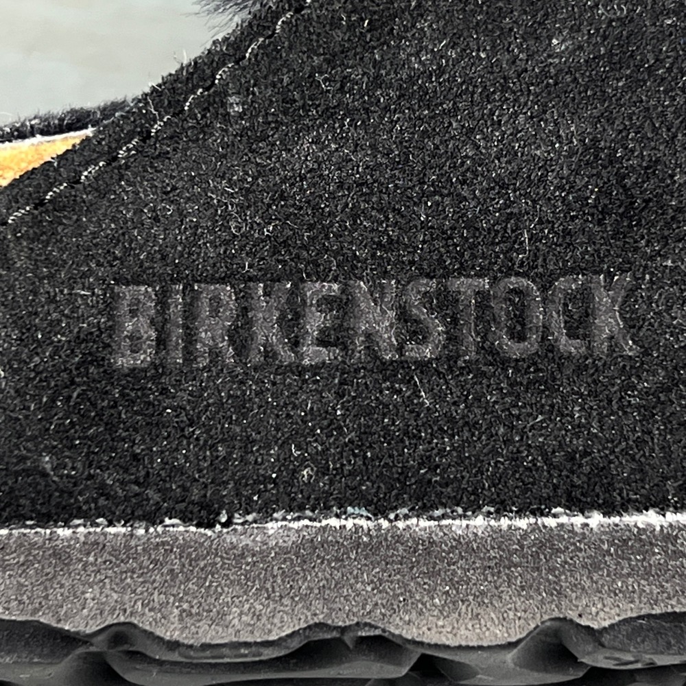 Birkenstock Arizona Shearling Black Suede Sandals Womens #38
Mens #5 Slide Shoes - Picture 11 of 14